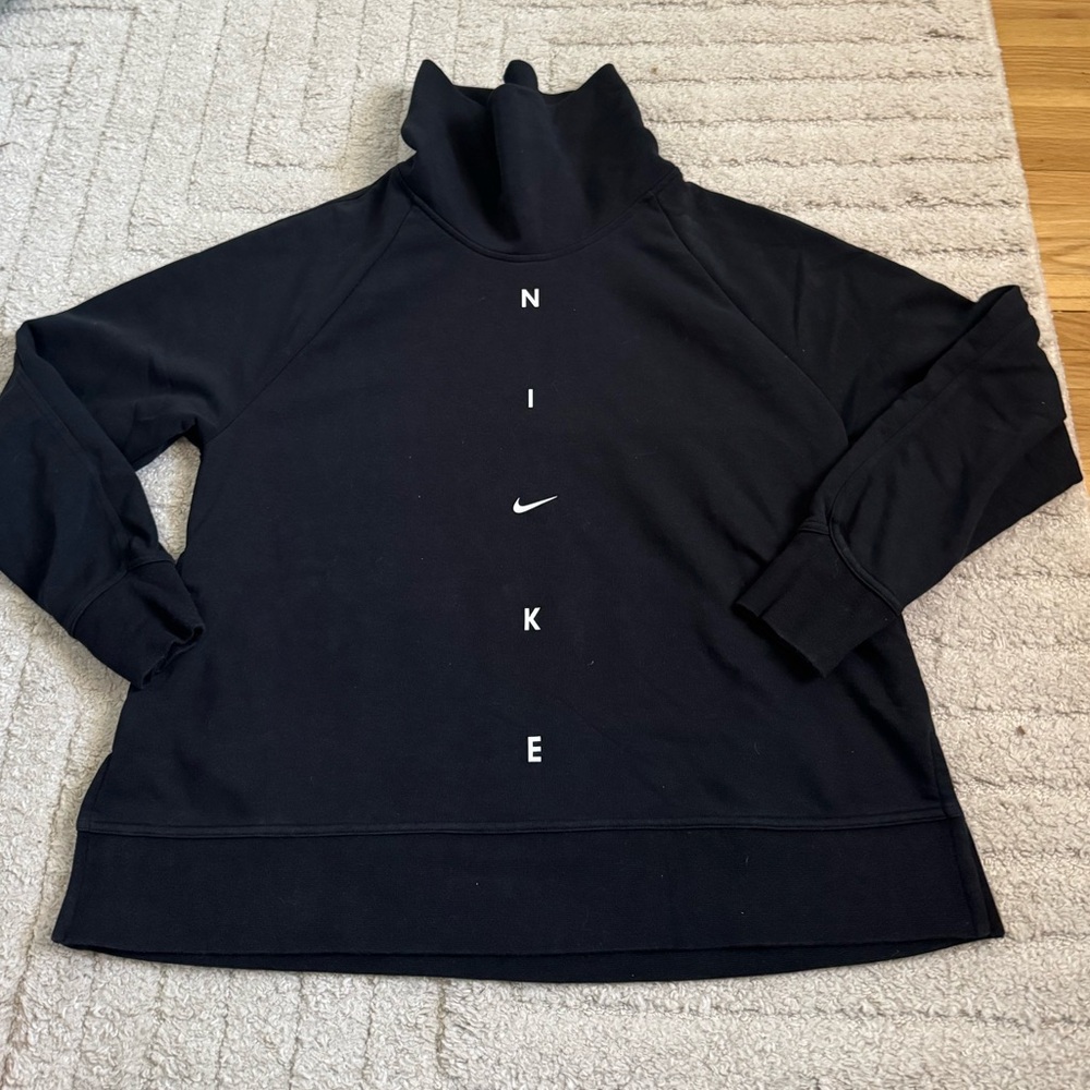 Nike Black High-Neck Sweatshirt